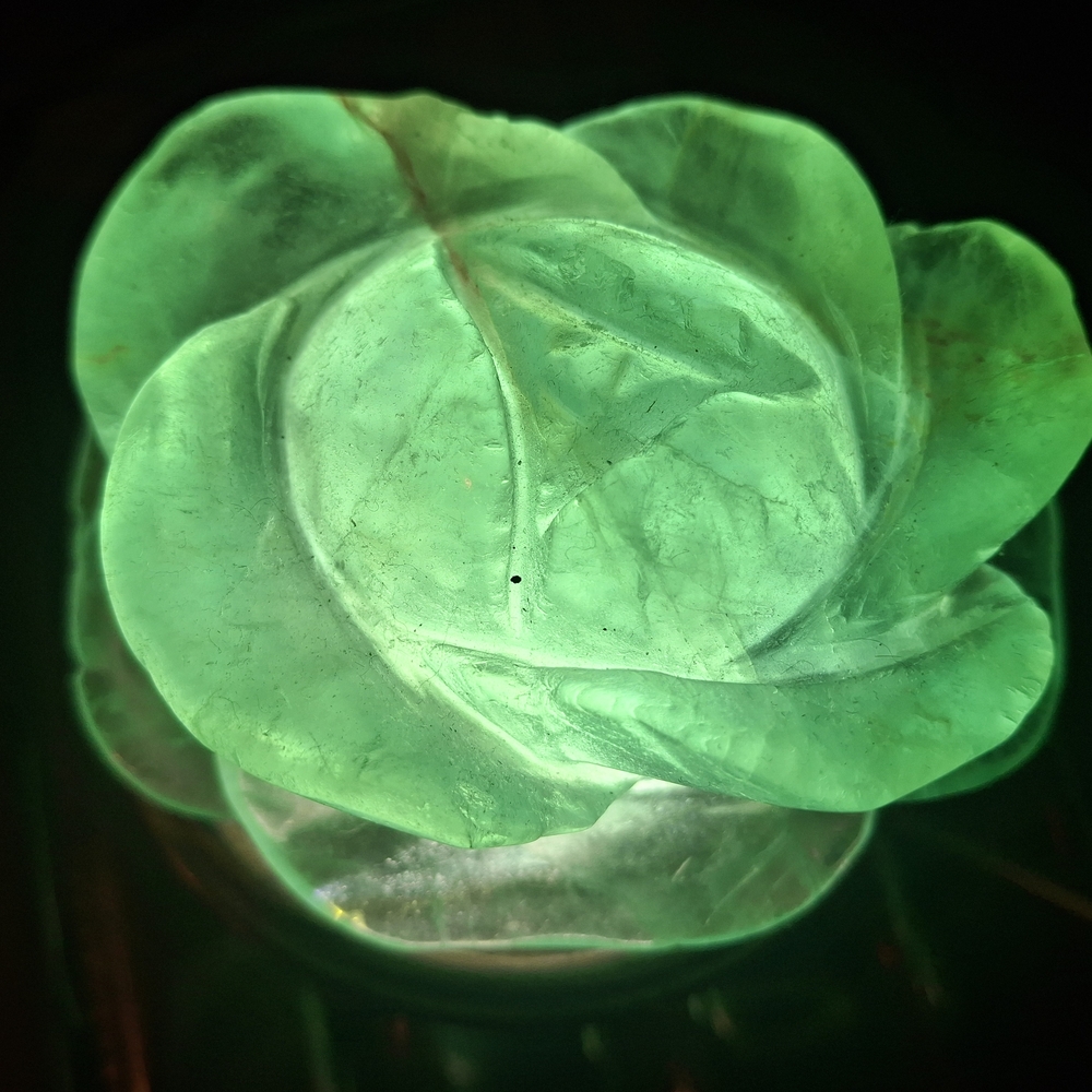 Green Flourite Rose-Shaped  Decorative Light